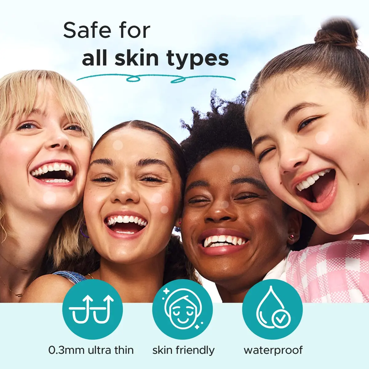 TKTK Acne Patch Hydrocolloid Cover 4 Sizes | Tea Tree & Calendula for All Skin Types - view 5