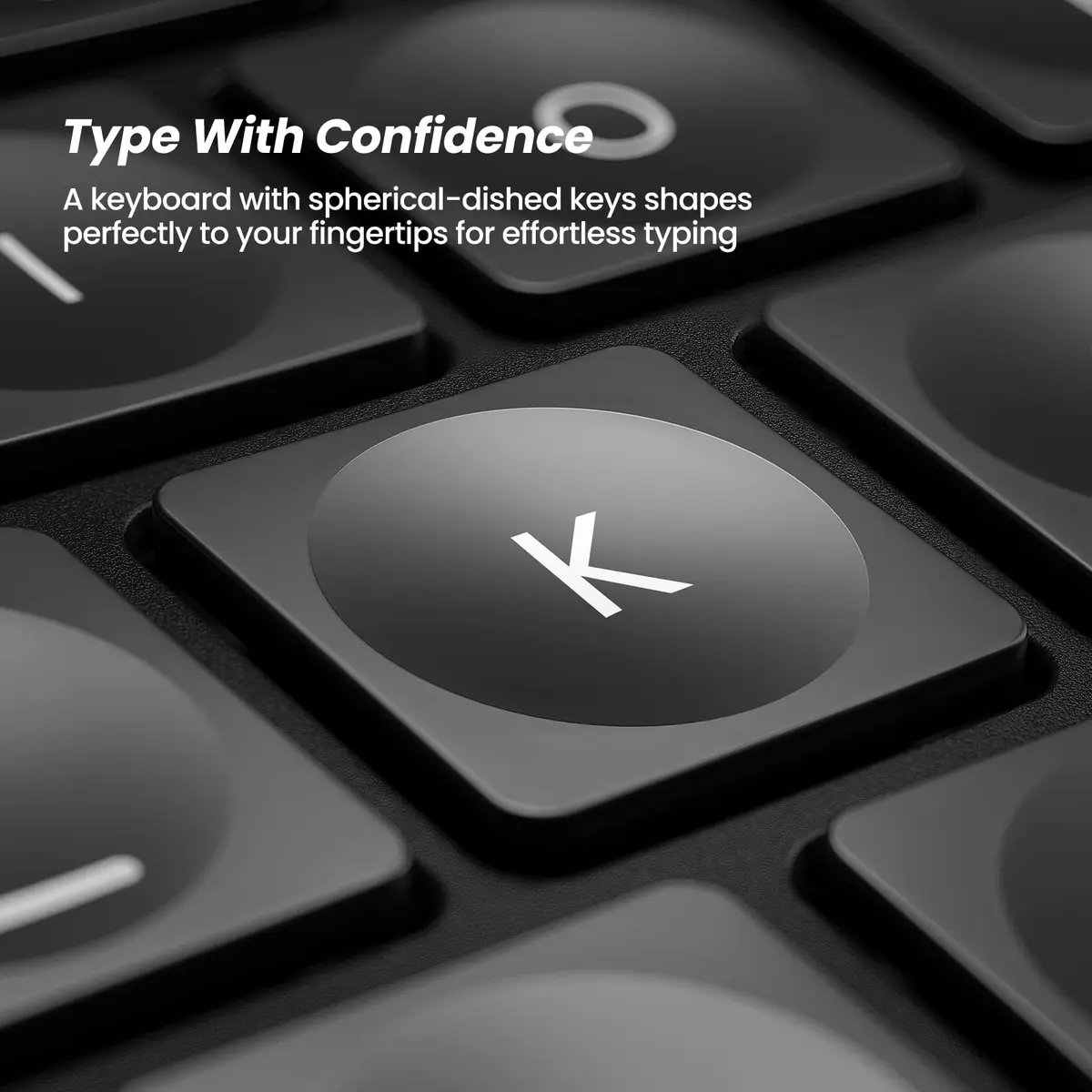 Nulea Ergonomic Split Wireless Keyboard with Wrist Rest 7-Color Backlight - view 6