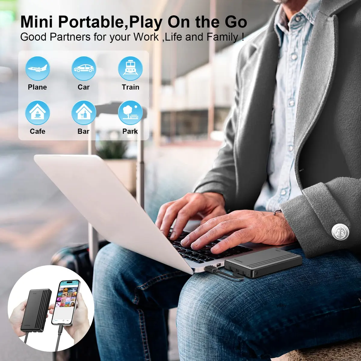 ySky MFi Certified 1TB Portable External Hard Drive | Backup Photos & Videos - view 7