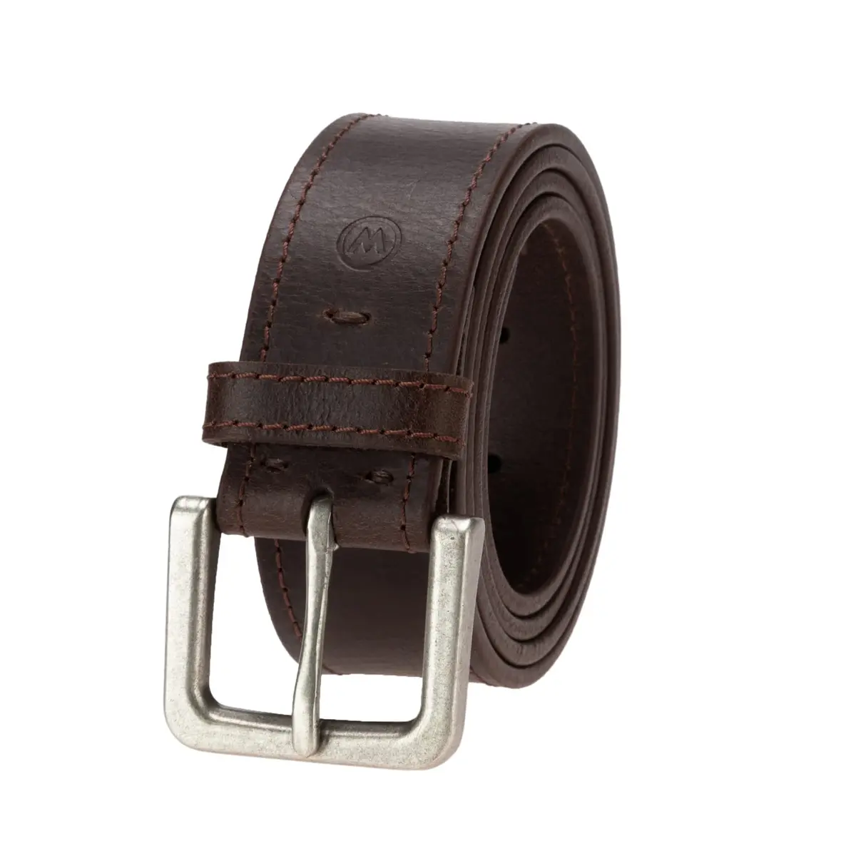 Wrangler Men's Leather Casual Belt for Jeans, Khakis & Dress Pants | Classic Style, Versatile Fit, Brown, 34 (Waist 31-32) - main product image