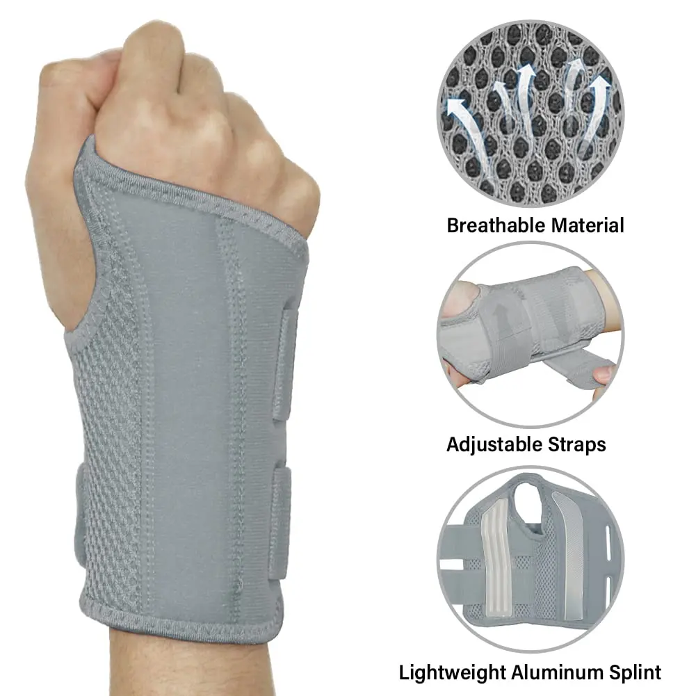 HYCOPROT Adjustable Wrist Brace L/XL (2-Pack) | Carpal Tunnel & Tendonitis Support - view 2