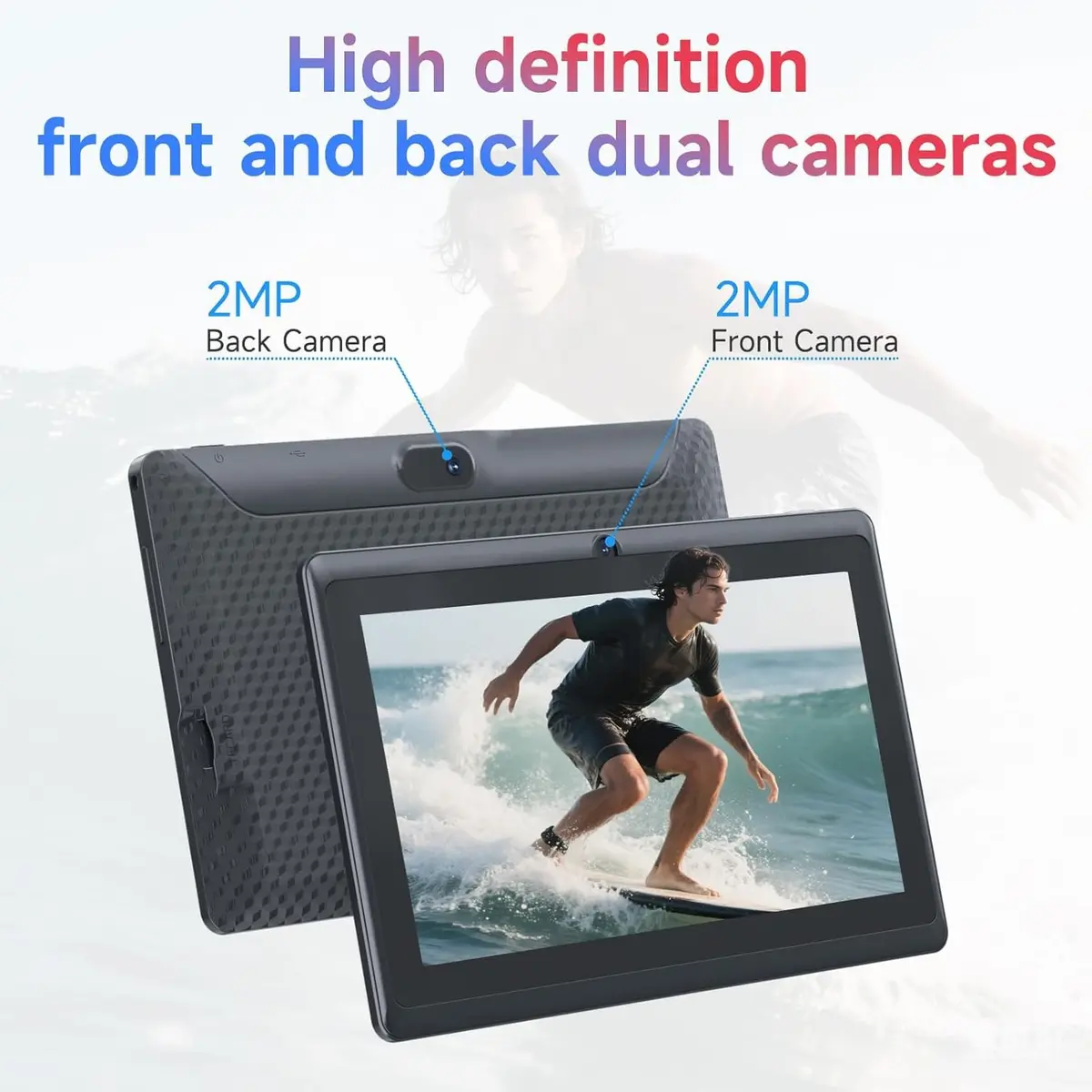 CUPEISI Android 14 Tablet 7 inch with Case | 8GB RAM + 32GB ROM, Expandable to 1TB, HD Touch Screen, WiFi, Bluetooth, 1024x600 - view 5