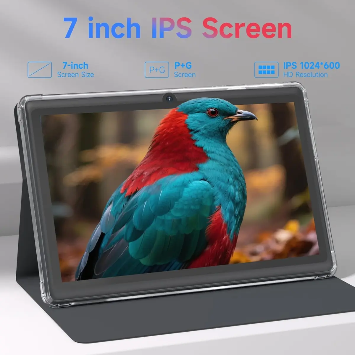 CUPEISI Android 14 Tablet 7 inch with Case | 8GB RAM + 32GB ROM, Expandable to 1TB, HD Touch Screen, WiFi, Bluetooth, 1024x600 - view 4