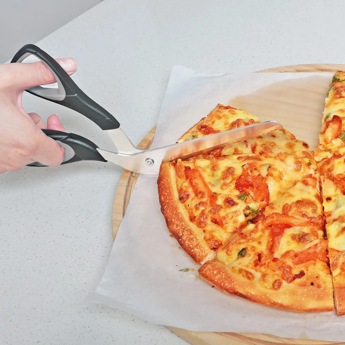 Asdirne Pizza Scissors 10.3" | Ultra Sharp Detachable Blade & Ergonomic Grip - view 6