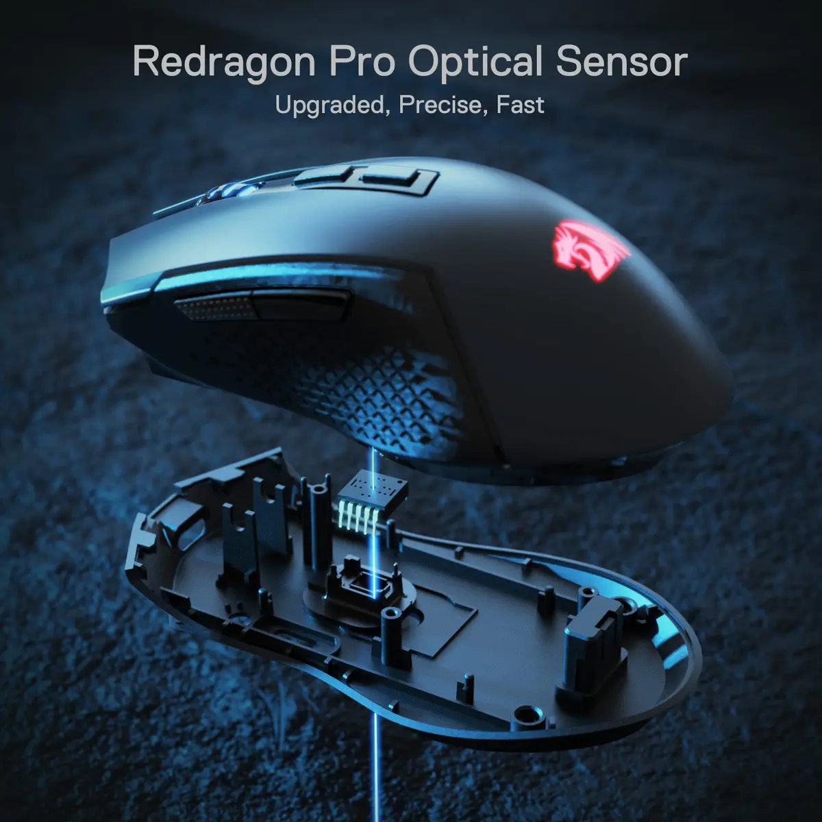 Redragon M693 Wireless Gaming Mouse 8000 DPI, 7 Macro Buttons, 3-Mode Connection | PC & Mac Gaming Mouse - view 5