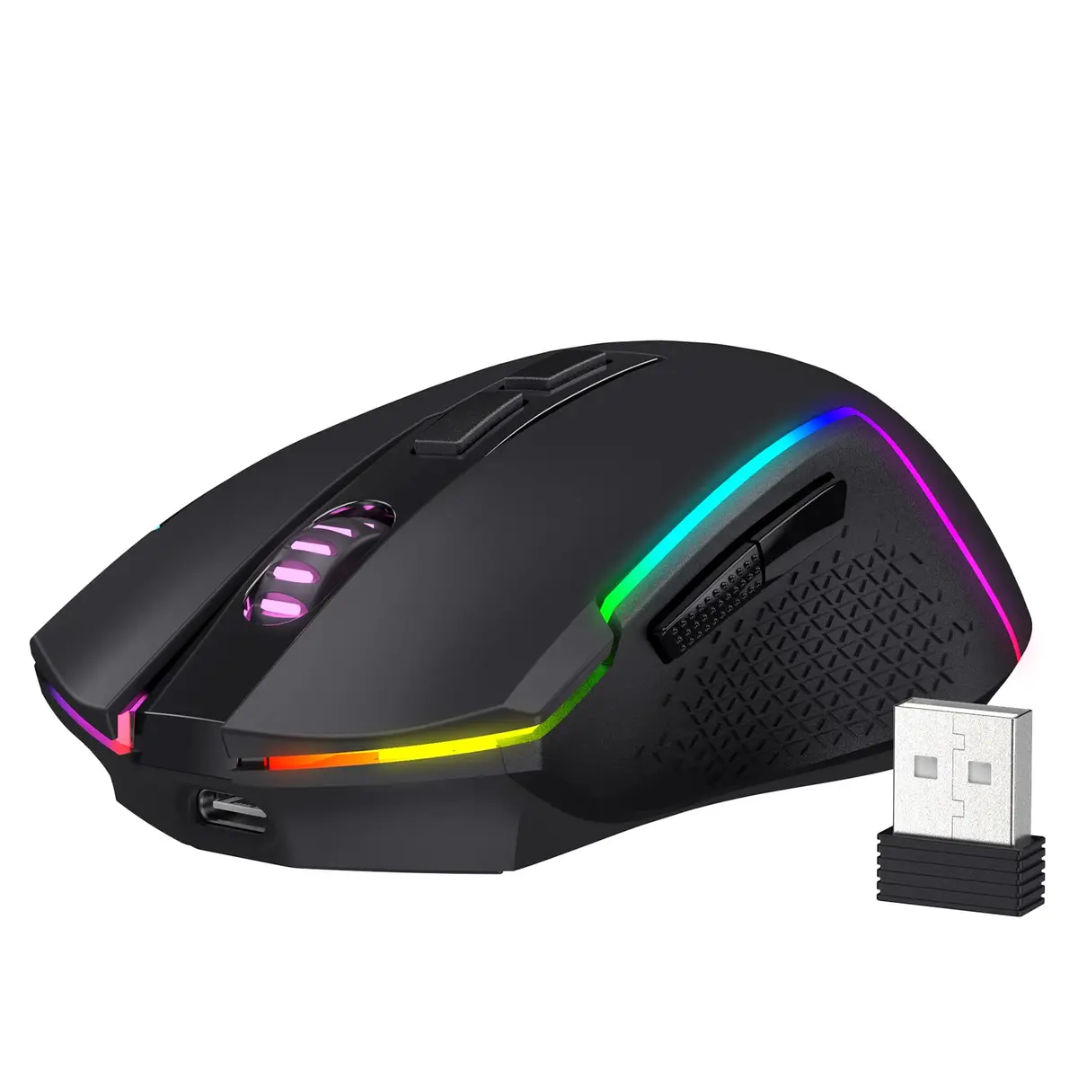 Redragon M693 Wireless Gaming Mouse 8000 DPI, 7 Macro Buttons, 3-Mode Connection | PC & Mac Gaming Mouse - view 9