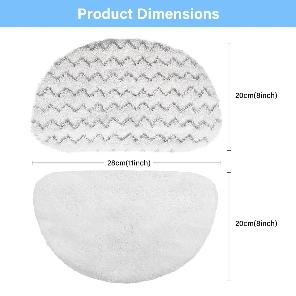 Tivcroxs 12 Pack 1940 Steam Mop Replacement Pads for Bissell Powerfresh Steam Mop 1940 1440 1806 1544 2075 2685A 2814 Series, Model 19402 19404 19408 19409 1940A 1940F 1940Q 1940T 1940W B0006 B0017 2075A - view 3