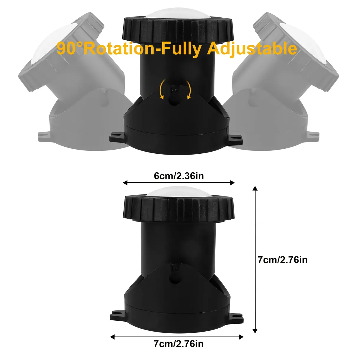 CREPOW RGB Pond Lights with Timer | Underwater Colorful Landscape Spotlights, 6-Pack, IP68 Waterproof, 98ft Remote Control - view 7