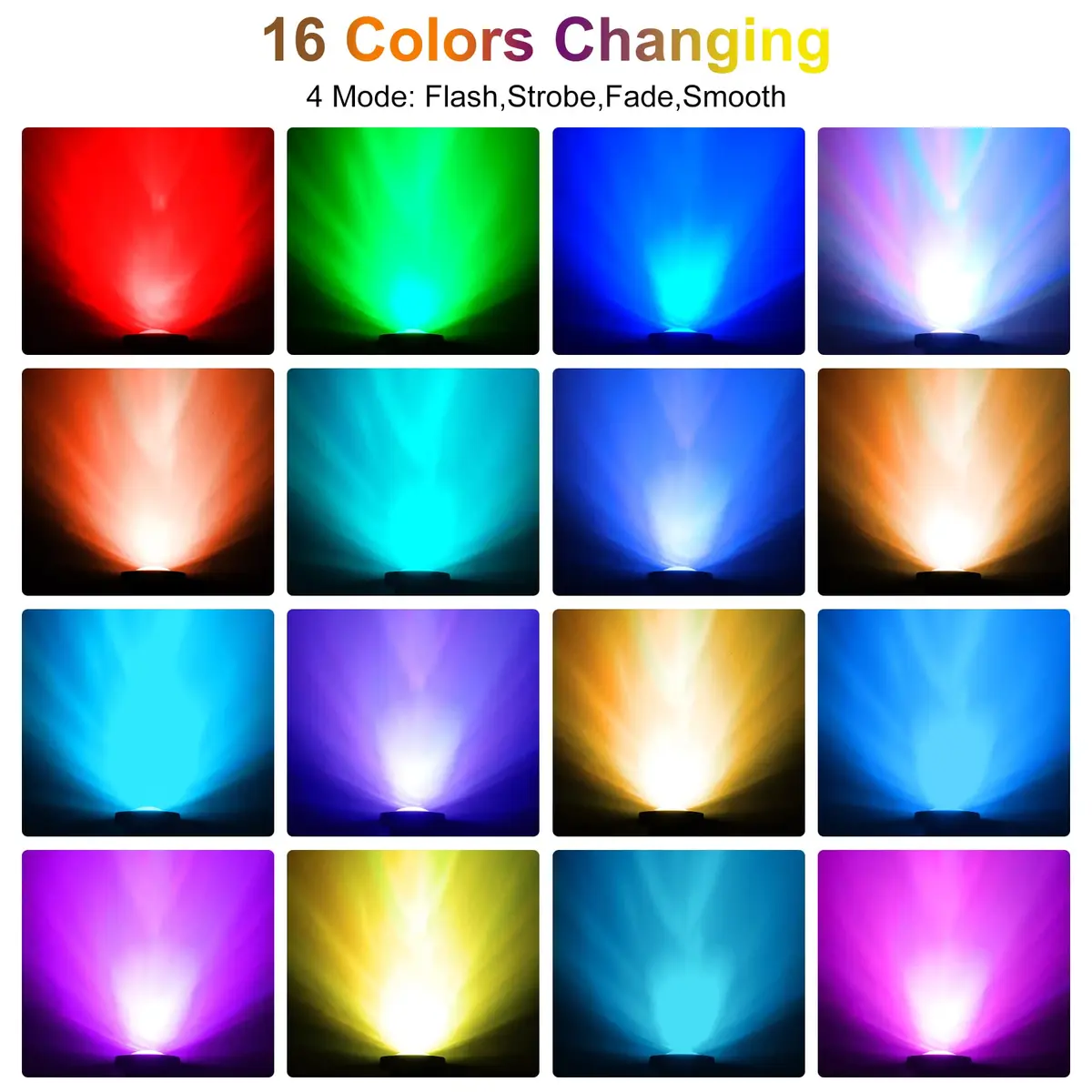 CREPOW RGB Pond Lights with Timer | Underwater Colorful Landscape Spotlights, 6-Pack, IP68 Waterproof, 98ft Remote Control - view 4