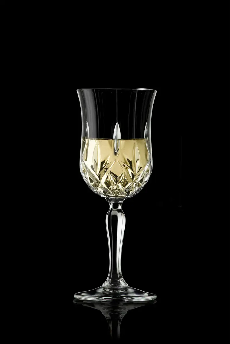 Barski Wine Glass - Goblet - Red & White Wine - Water - Set of 6 | Elegant European Crystal Design - view 3