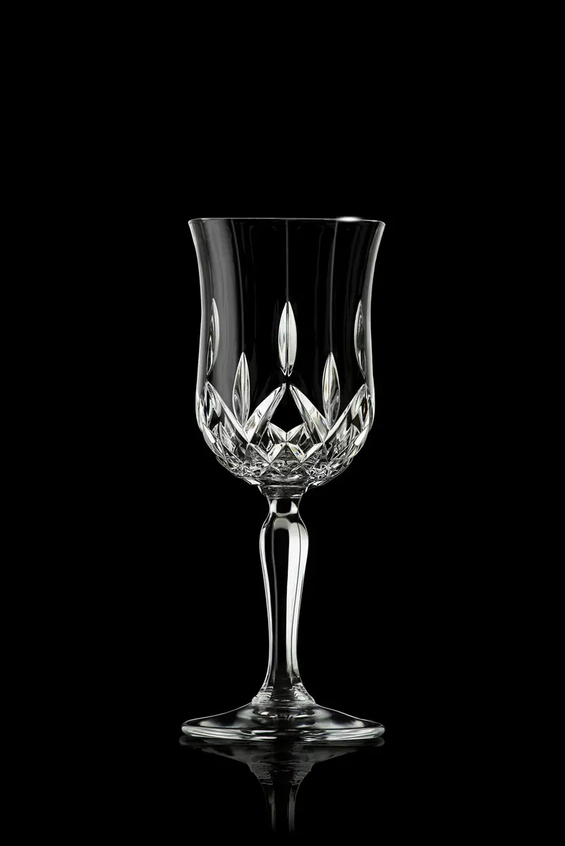 Barski Wine Glass - Goblet - Red & White Wine - Water - Set of 6 | Elegant European Crystal Design - view 4