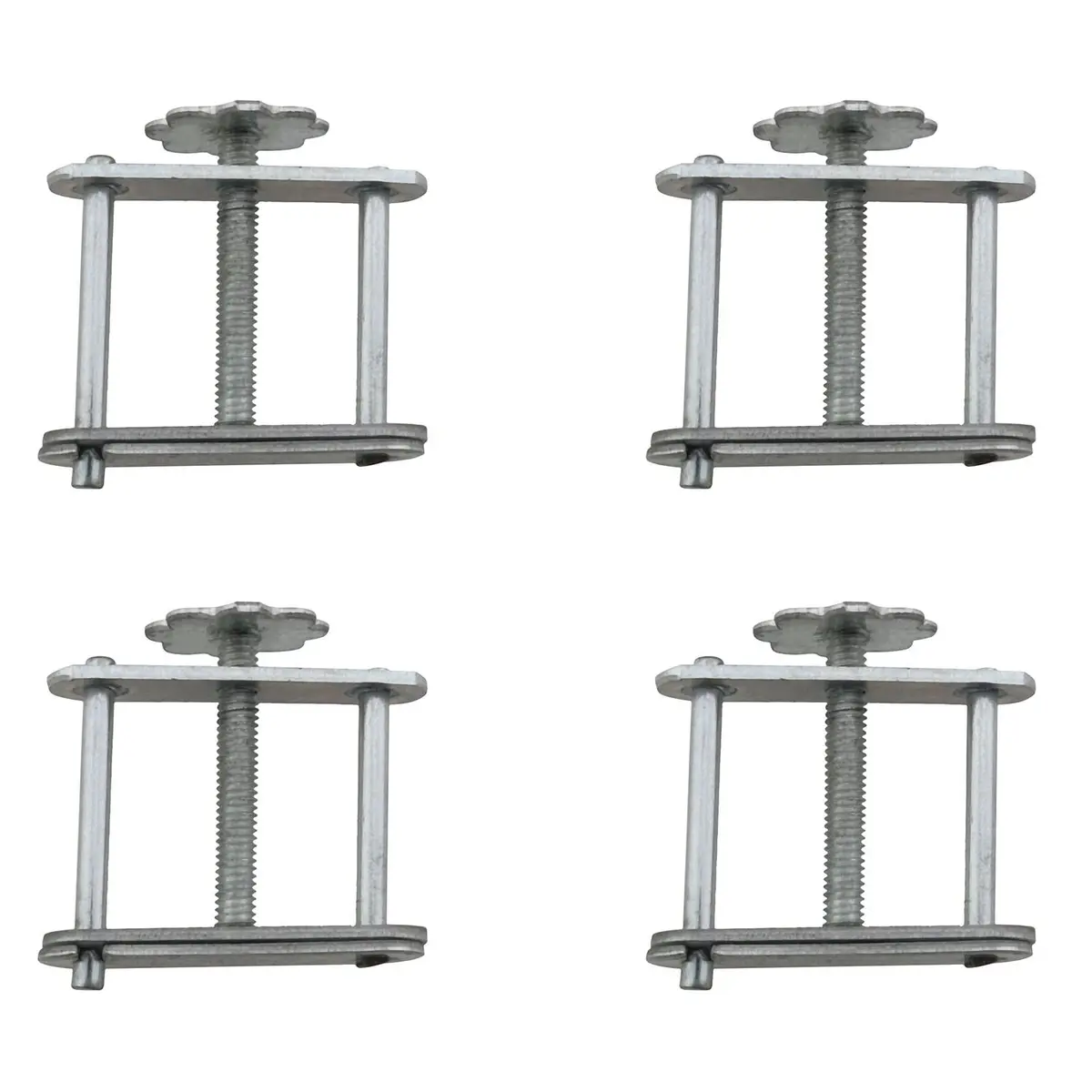 ZZHXSM Flow Control Pipe Clamps 4 pcs (6.6cm x 9.7cm x 3cm) | Iron-Plated, Swivel Screw Compressor - main product image
