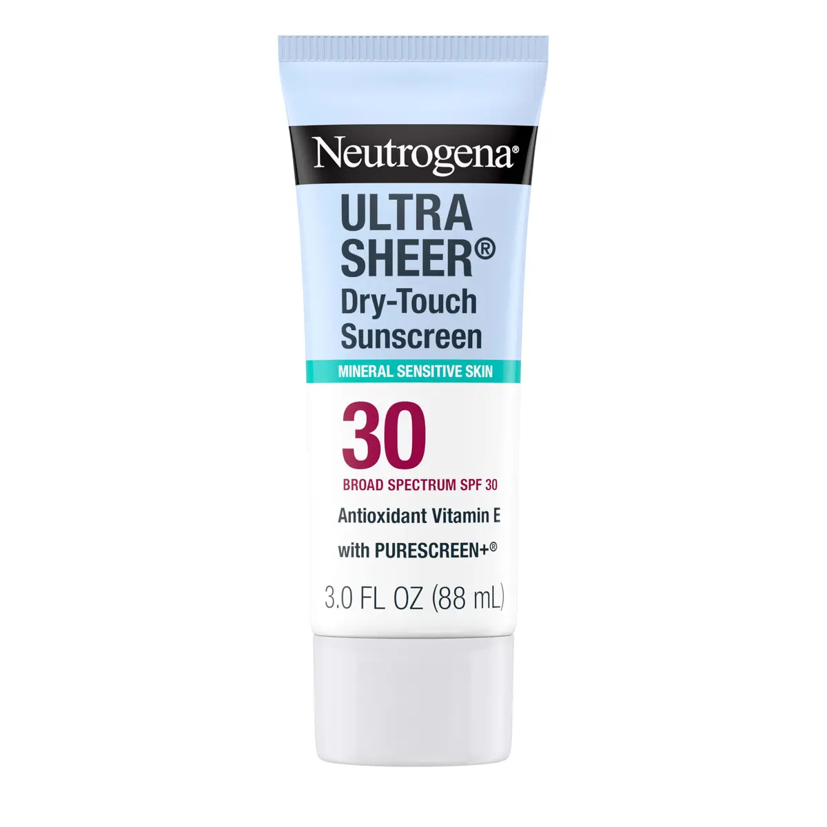 Neutrogena Ultra Sheer Dry-Touch Mineral Sunscreen SPF 30 89ml (3 fl oz) | Broad Spectrum UVA/UVB Protection - main product image