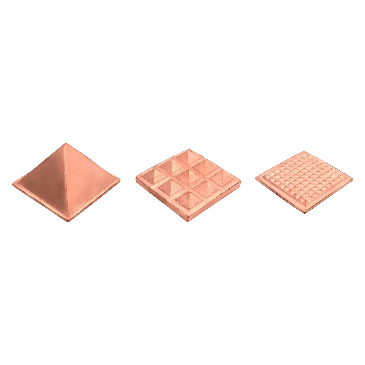 Tree Maison Vastu 3 Layer Copper Pyramid 7.6 cm (3 Inch) | Balances Energy Fields - view 4