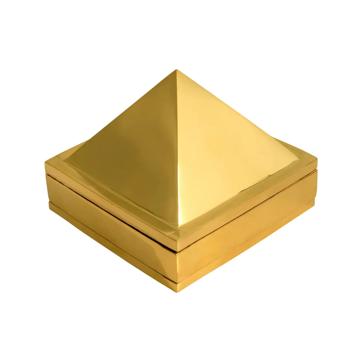 TREE MAISON CORONATING HOMES Brass Vastu Pyramid 7.5cm (3 Inch) | Enhances Energy Flow & Attracts Positivity - main product image