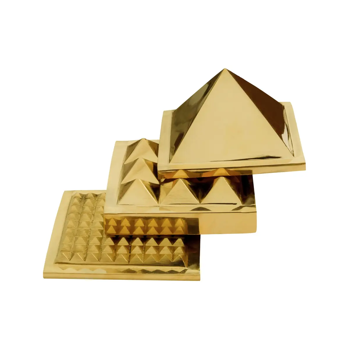 TREE MAISON CORONATING HOMES Brass Vastu Pyramid 7.5cm (3 Inch) | Enhances Energy Flow & Attracts Positivity - view 3