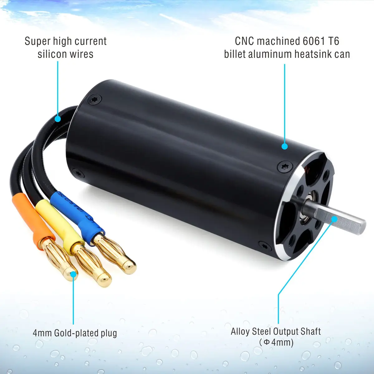 Surpass Hobby RC Boat Motor 5300KV Aluminum Heat Sink | High RPM, Low Noise, Durable (70-120 chars) - view 3