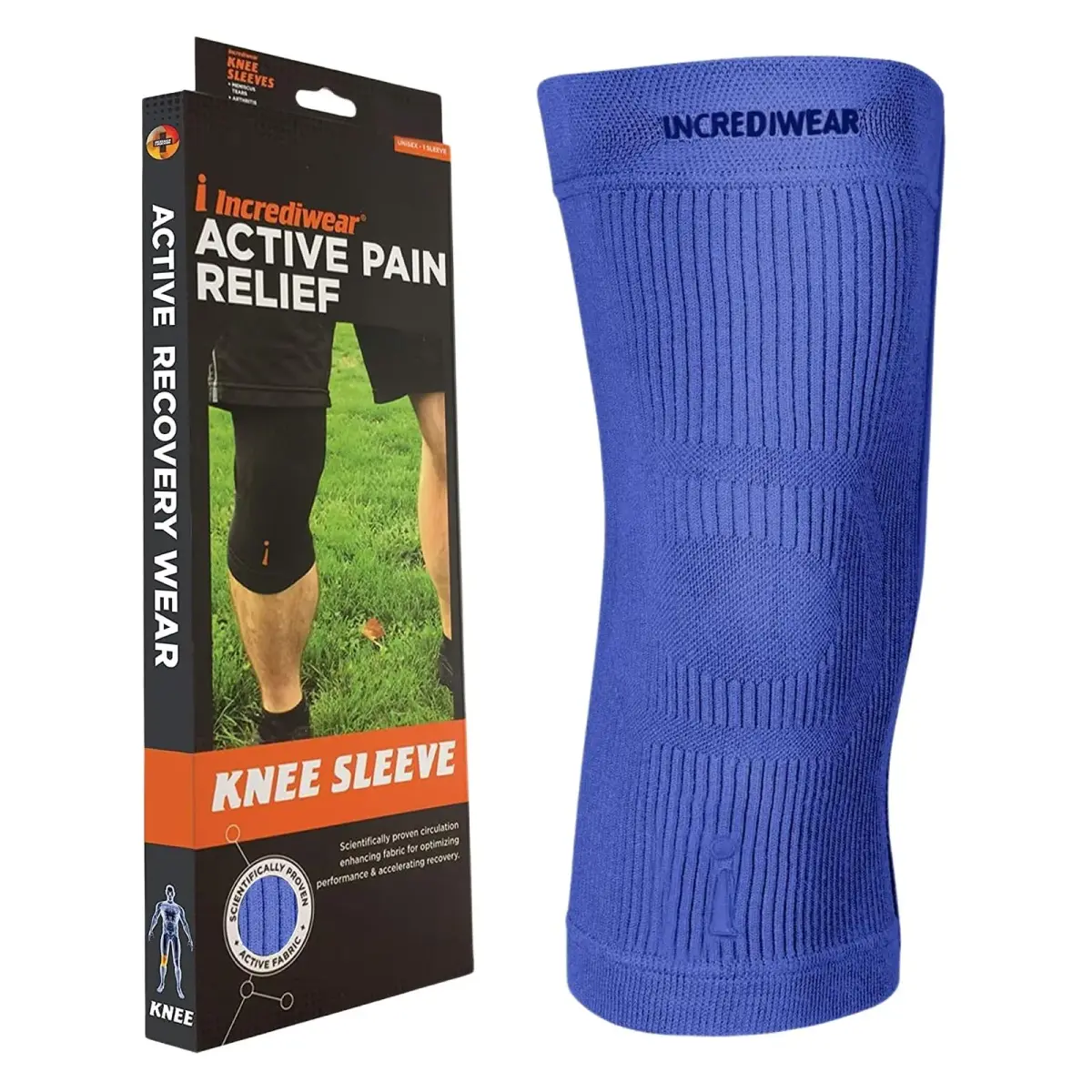 Incrediwear Royal Knee Sleeve X-Large | FDA Approved Orthopedic Brace for Pain Relief & Circulation - main product image