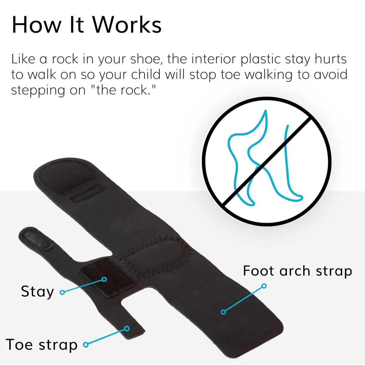 BraceAbility Toe Walking Braces for Kids - Pediatric Foot Supports for Tip Toe Walking, Cerebral Palsy, Autism, ADHD, Aspergers (XS - Pair) | Adjustable & Breathable - view 4