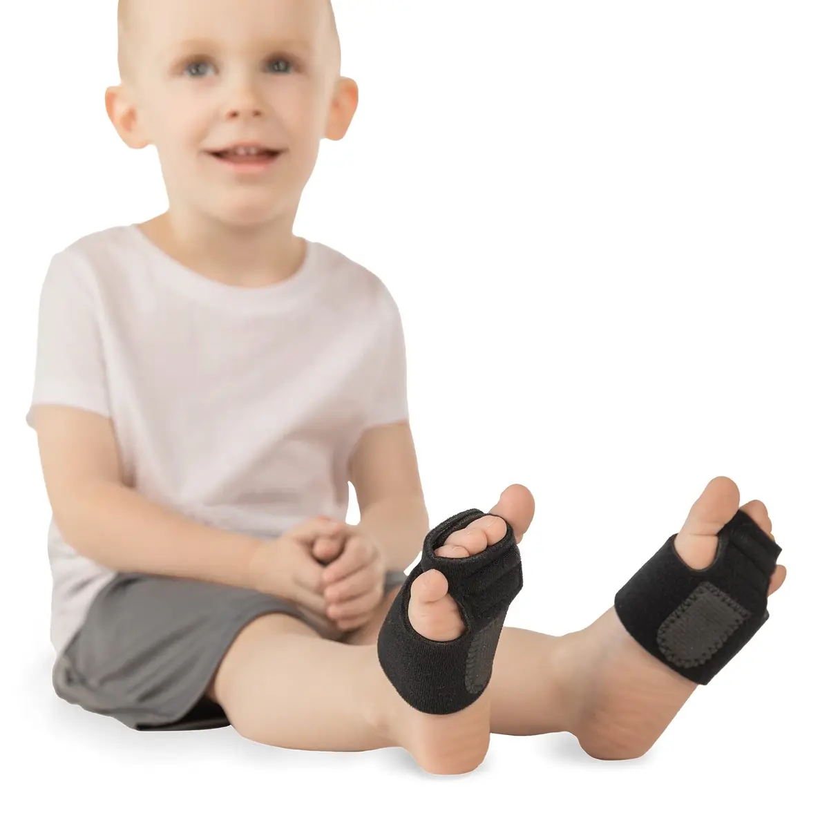 BraceAbility Pediatric Toe Walking Brace - Adjustable Foot Support for Kids, Cerebral Palsy, Autism, ADHD, Youth Neurological Disorders (Medium Pair) - main product image