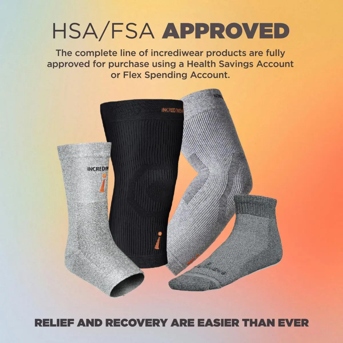 Incrediwear Royal Knee Sleeve Medium | FDA Approved Orthopedic Brace for Pain Relief & Circulation - view 6