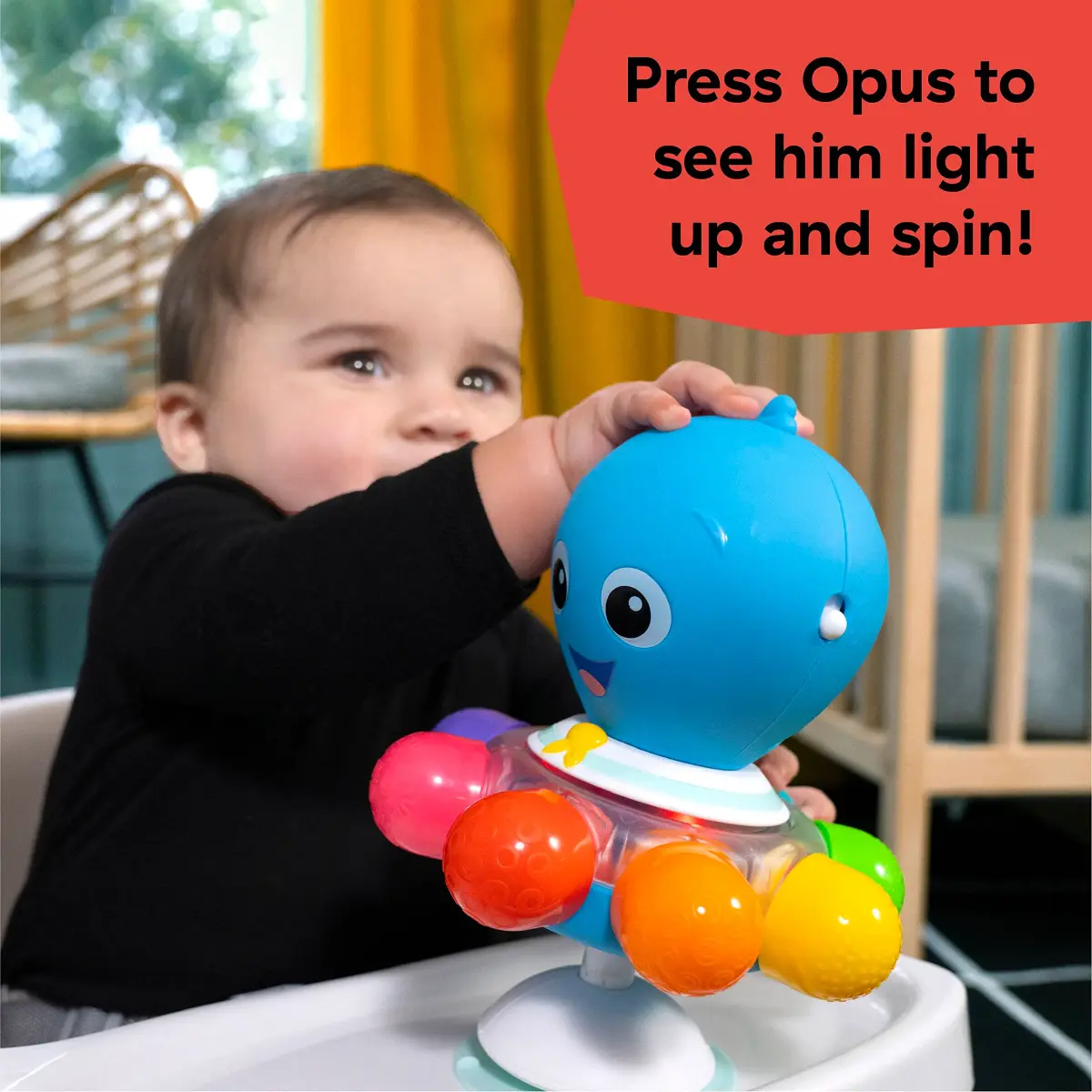 Baby Einstein Ocean Explorers Opus Spin & Sea Suction Toy | Ages 3 Months+ - view 2