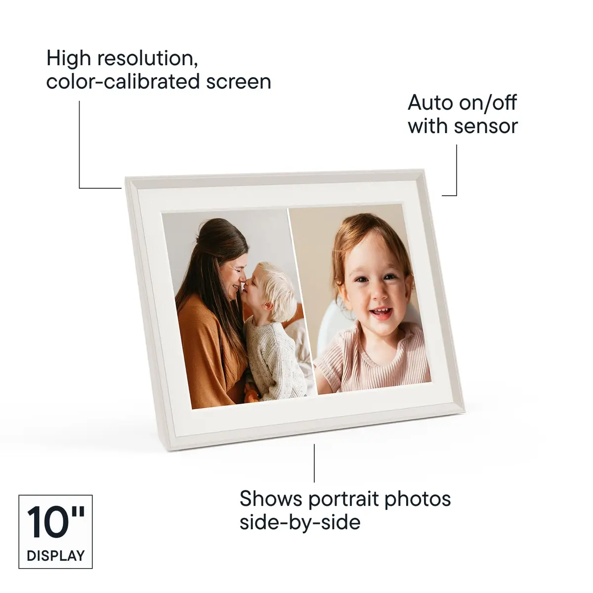 Aura Carver Digital Picture Frame 10.1" | HD Display, Wireless Sharing, Smart Features - view 4