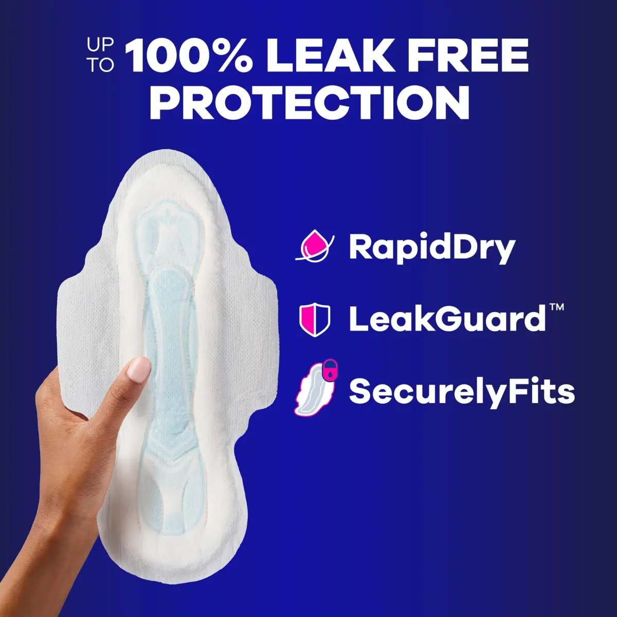 Always Maxi Overnight Pads with Wings, Size 5 Extra Heavy Overnight 72 Count | 11 Hours Protection - view 2