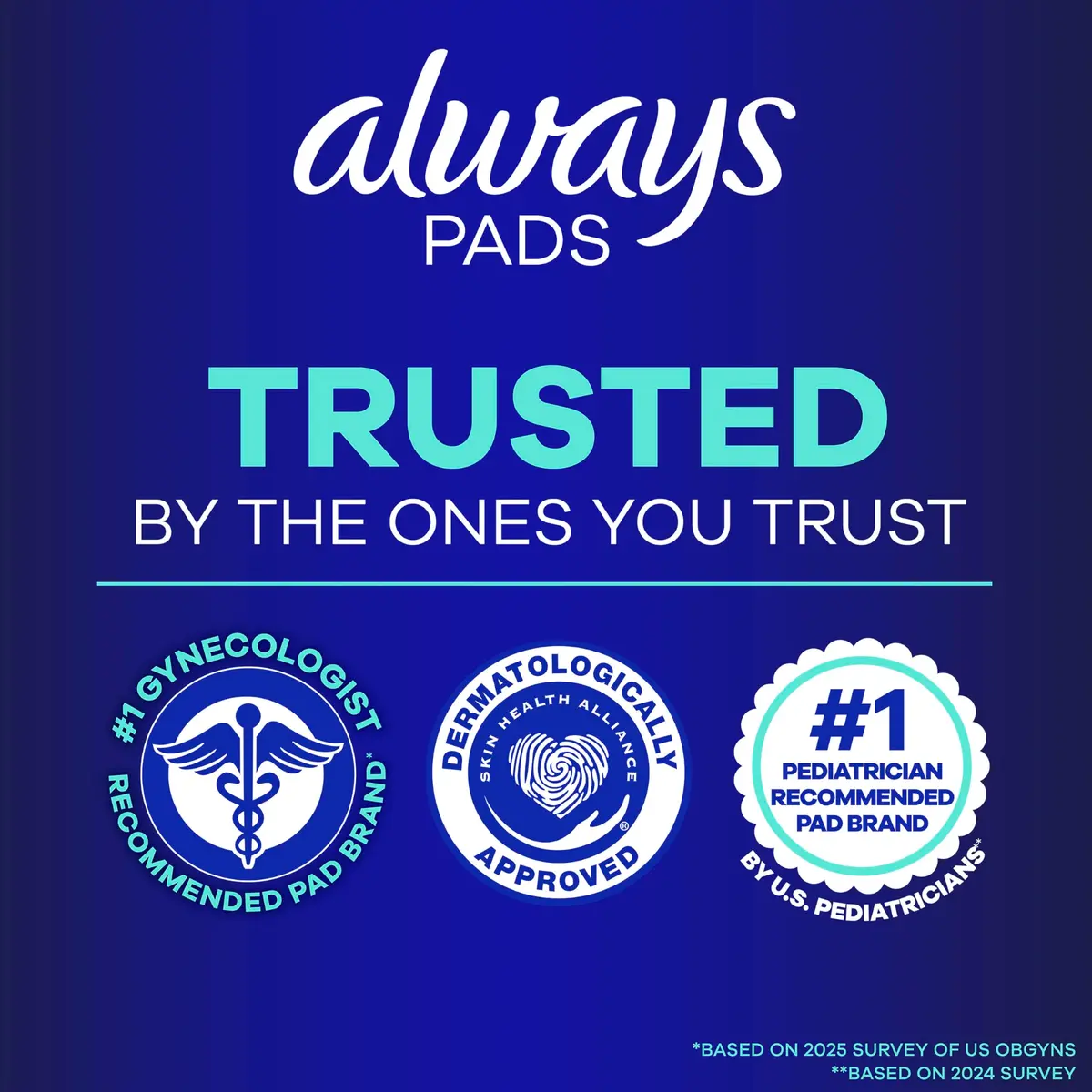 Always Maxi Overnight Pads with Wings, Size 4, 84 Count (3 Packs of 28) | Dermatologist Tested for Sensitive Skin - view 5
