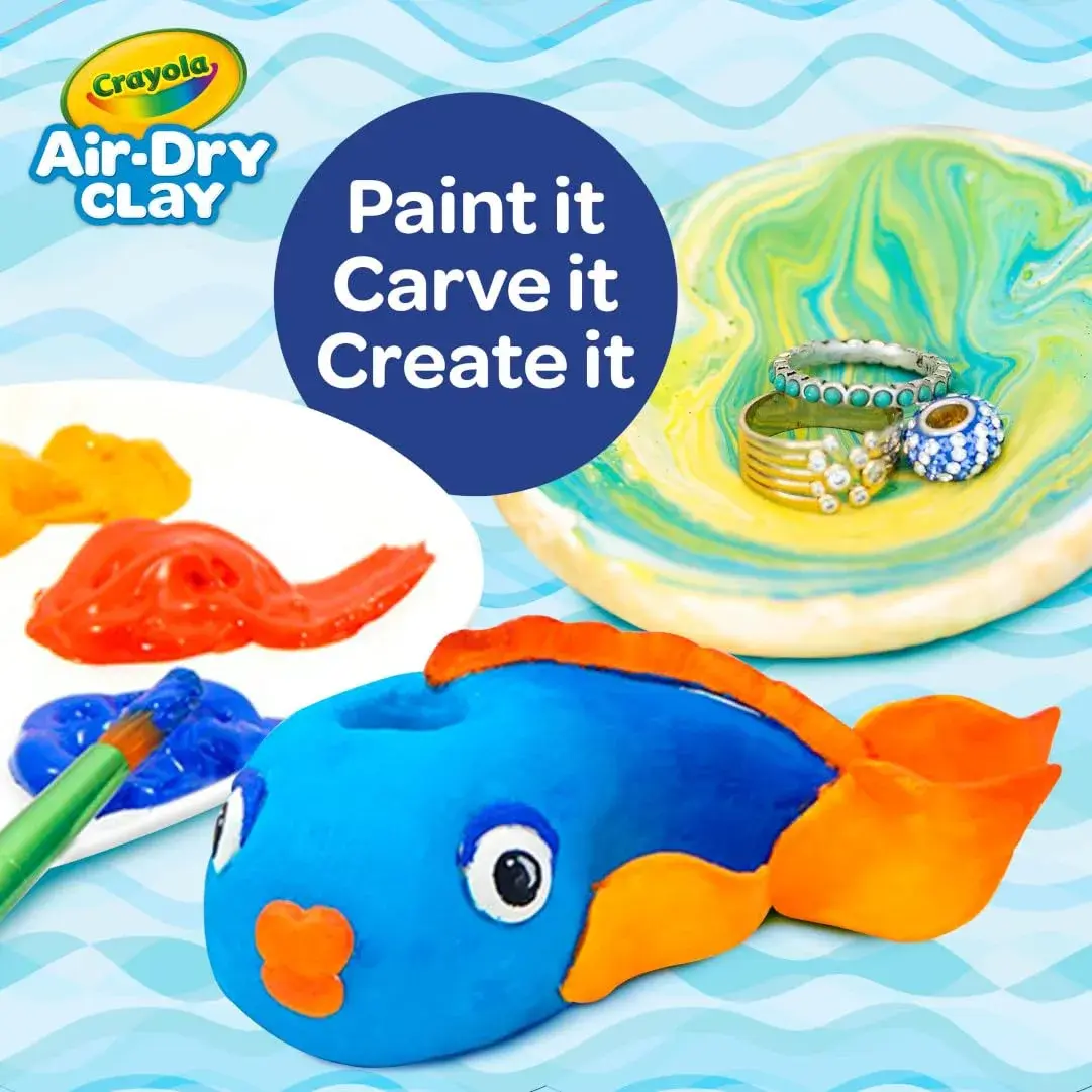Crayola Air Dry Clay, Classic Colors, 10 lb (4.54 kg) Bulk Set | Non-Toxic Modeling Clay for Kids - view 4
