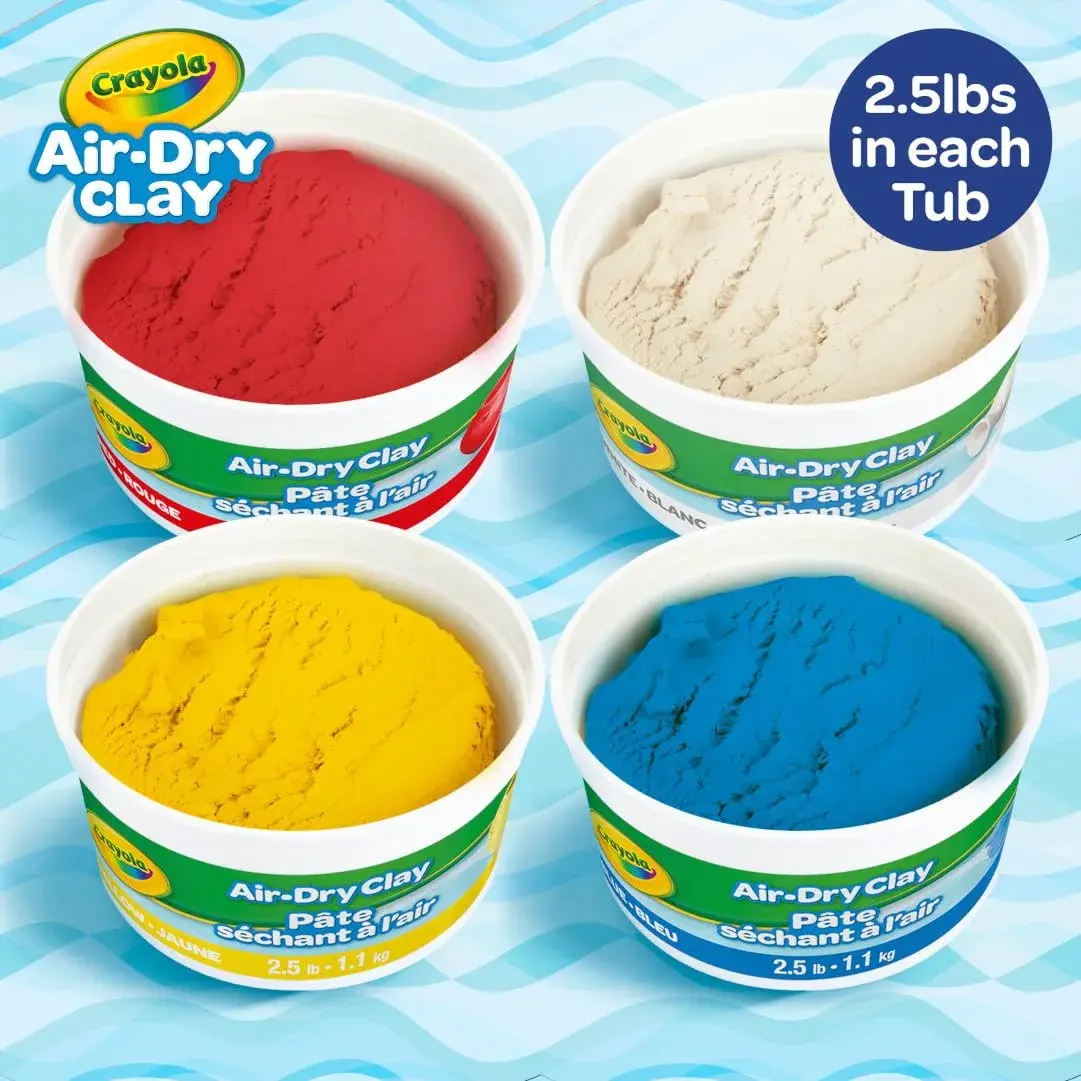 Crayola Air Dry Clay, Classic Colors, 10 lb (4.54 kg) Bulk Set | Non-Toxic Modeling Clay for Kids - view 3