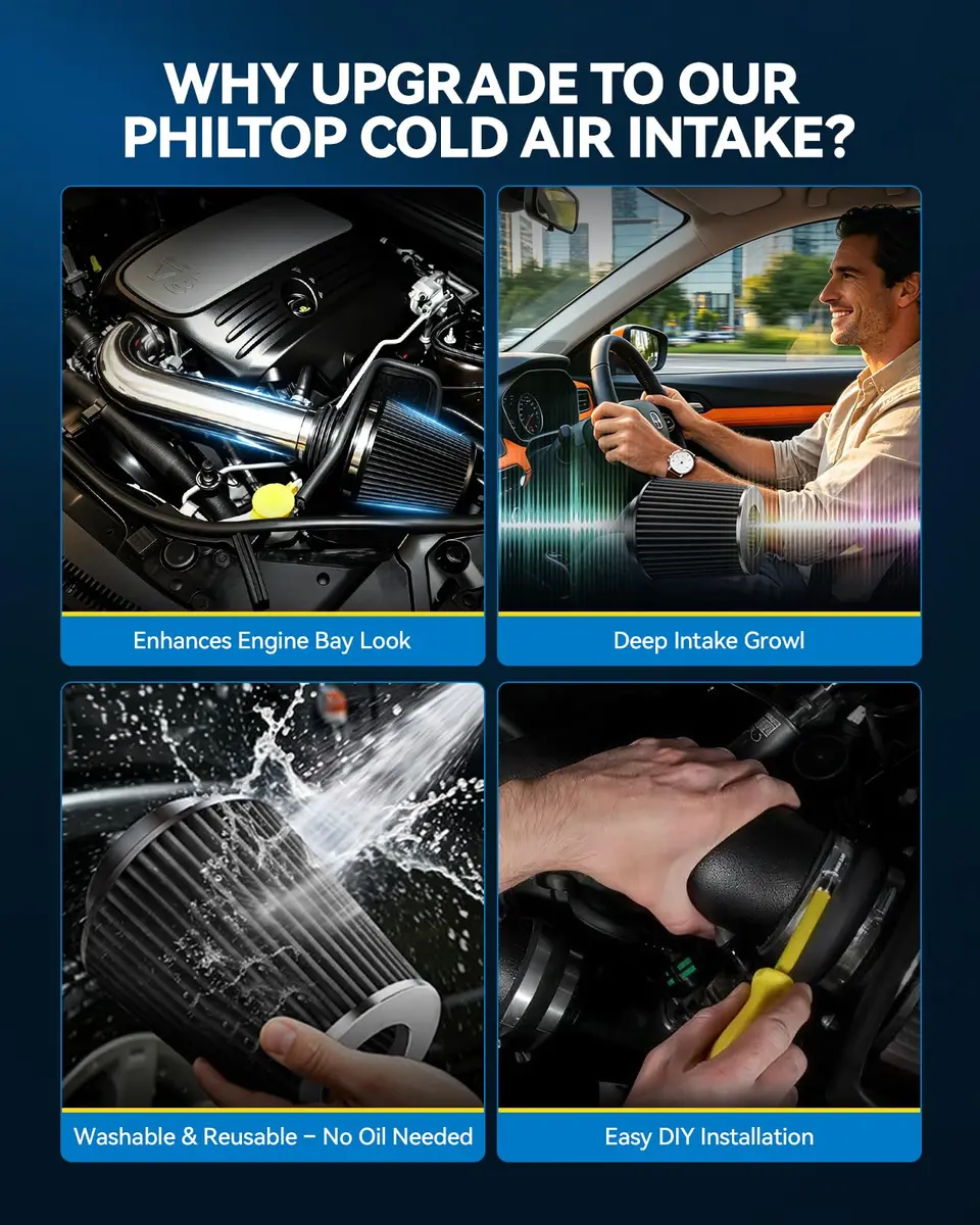 PHILTOP 3.5" Cold Air Intake Kit for Ram 2500 5.7L | High-Performance, Easy Fit - view 7