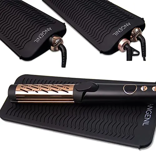ANGENIL Heat Resistant Travel Mat & Pouch for Hair Tools 11.25 Inch x 5.5 Inch | Food Grade Silicone for Safe Styling - view 6