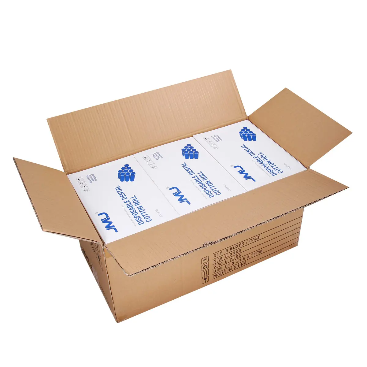 JMU Dental Cotton Rolls 12000 Pcs, 1.5'' Nosebleed Plugs | High Absorbency, Professional Use - view 2