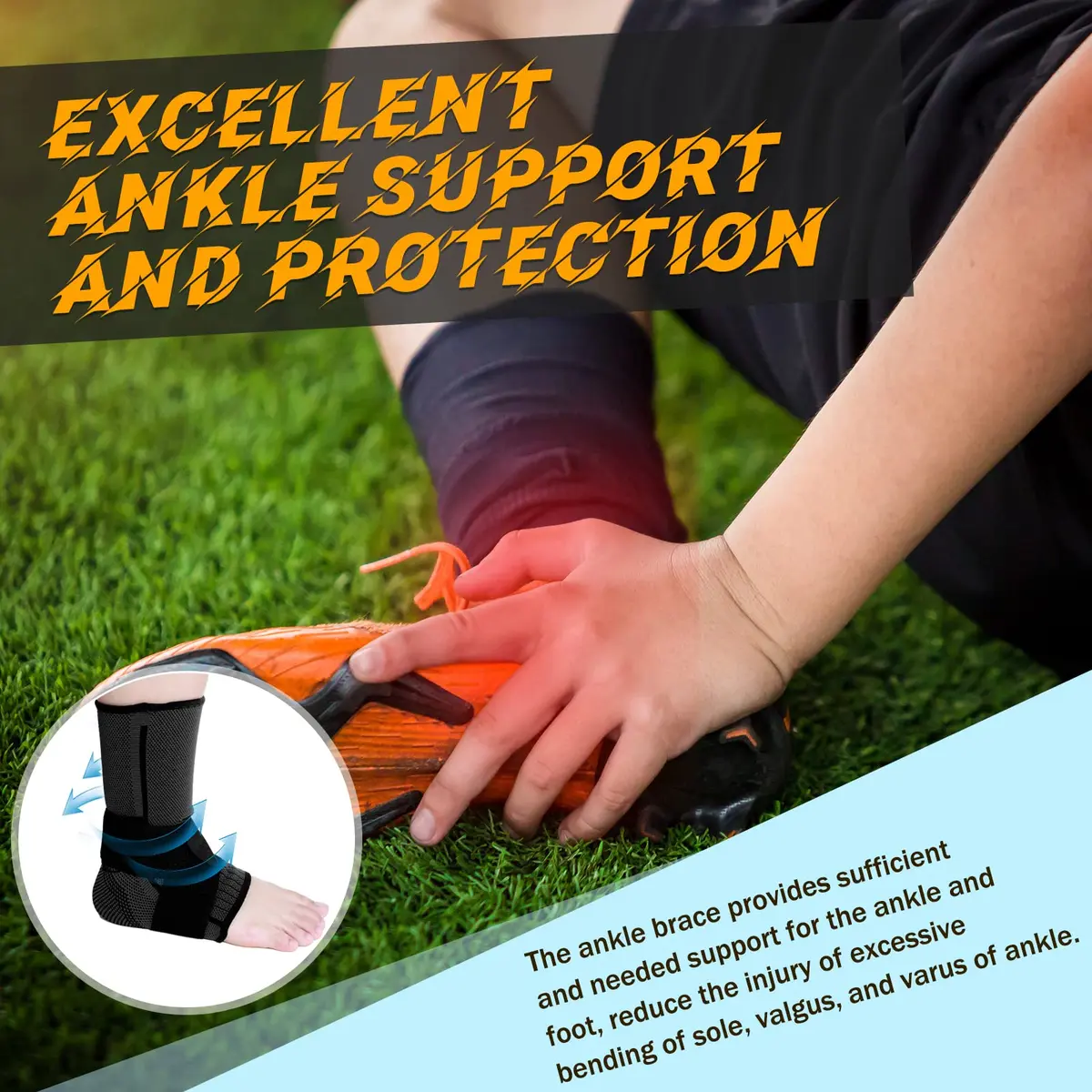 Tarpop Kids Ankle Brace Compression Support X-Small | Adjustable, Breathable & Supportive for Active Kids - view 5