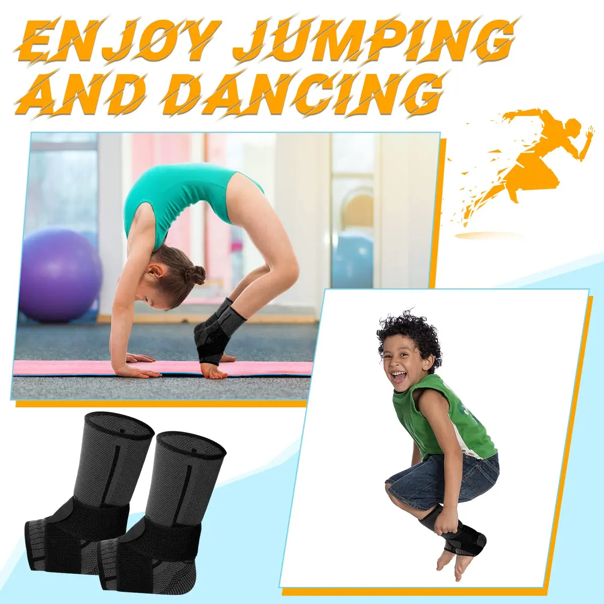 Tarpop Kids Ankle Brace Compression Support X-Small | Adjustable, Breathable & Supportive for Active Kids - view 7