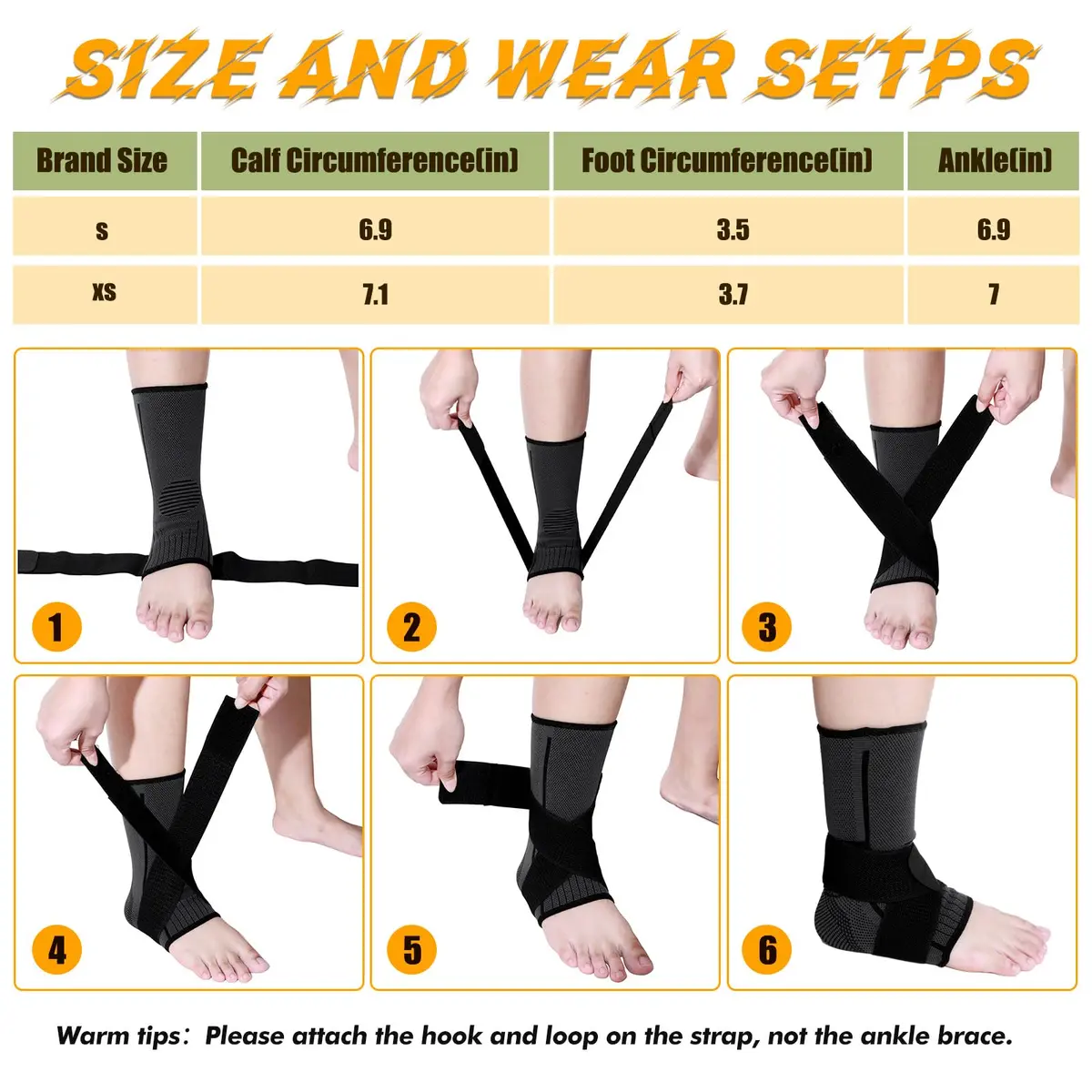 Tarpop Kids Ankle Brace Compression Support X-Small | Adjustable, Breathable & Supportive for Active Kids - view 4