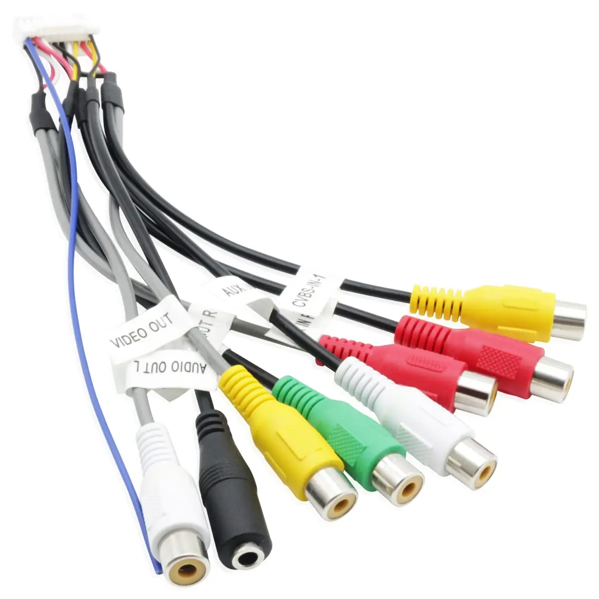 Fiegromech Android Car Stereo RCA Adapter 20Pin Connector | Compatible with Most Android Car Radios - main product image