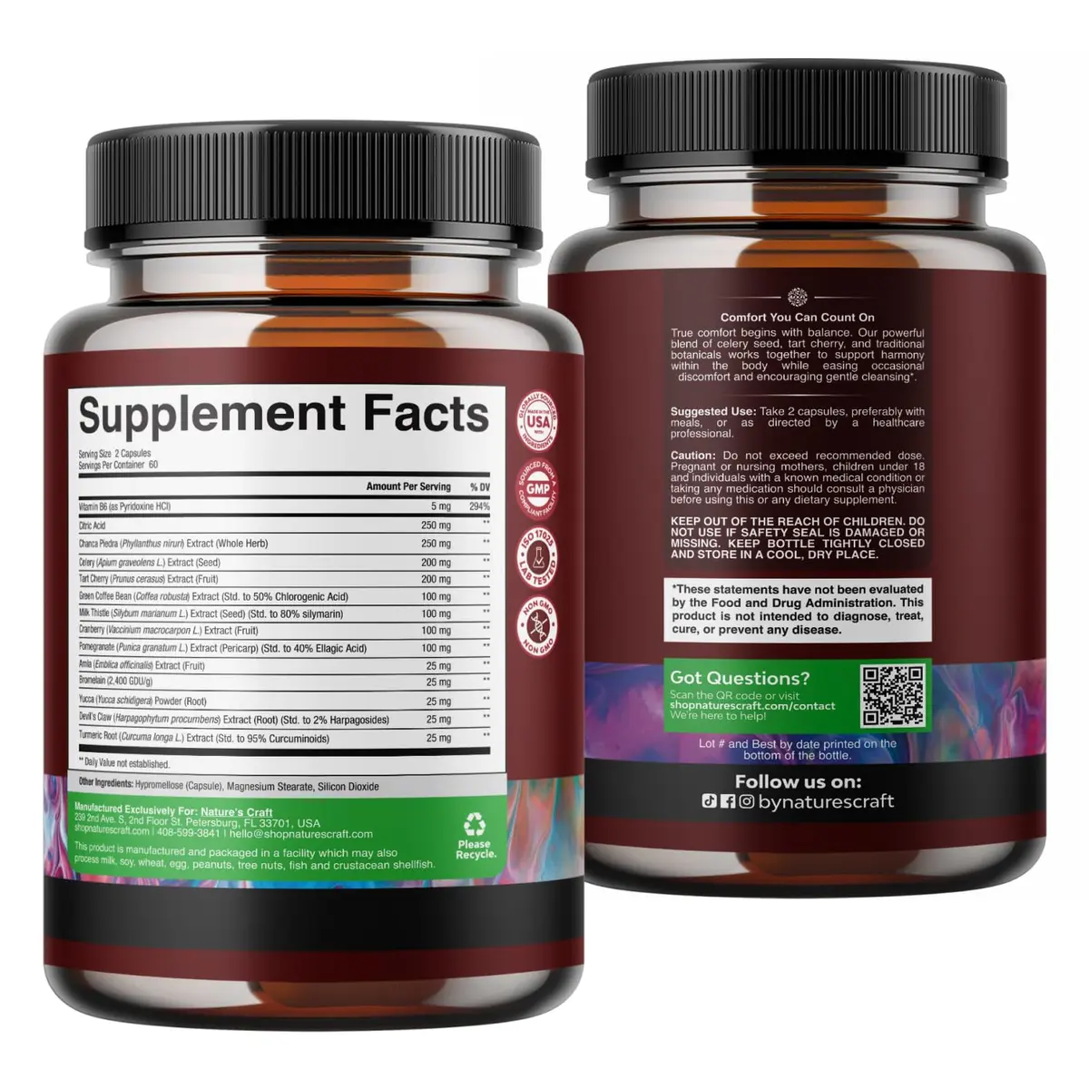 Natures Craft Uric Acid Support with Green Coffee Beans Extract | Kidney & Wellness Support (120 Capsules) - view 9