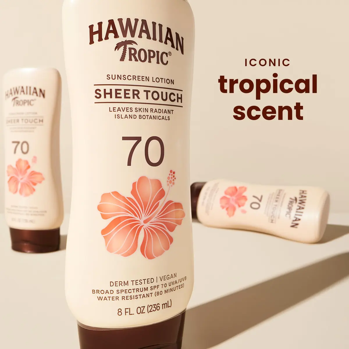 Hawaiian Tropic Sheer Touch SPF 70 Lotion 235ml (8 Fl Oz) | Luminous Skin & Radiant Glow - view 2