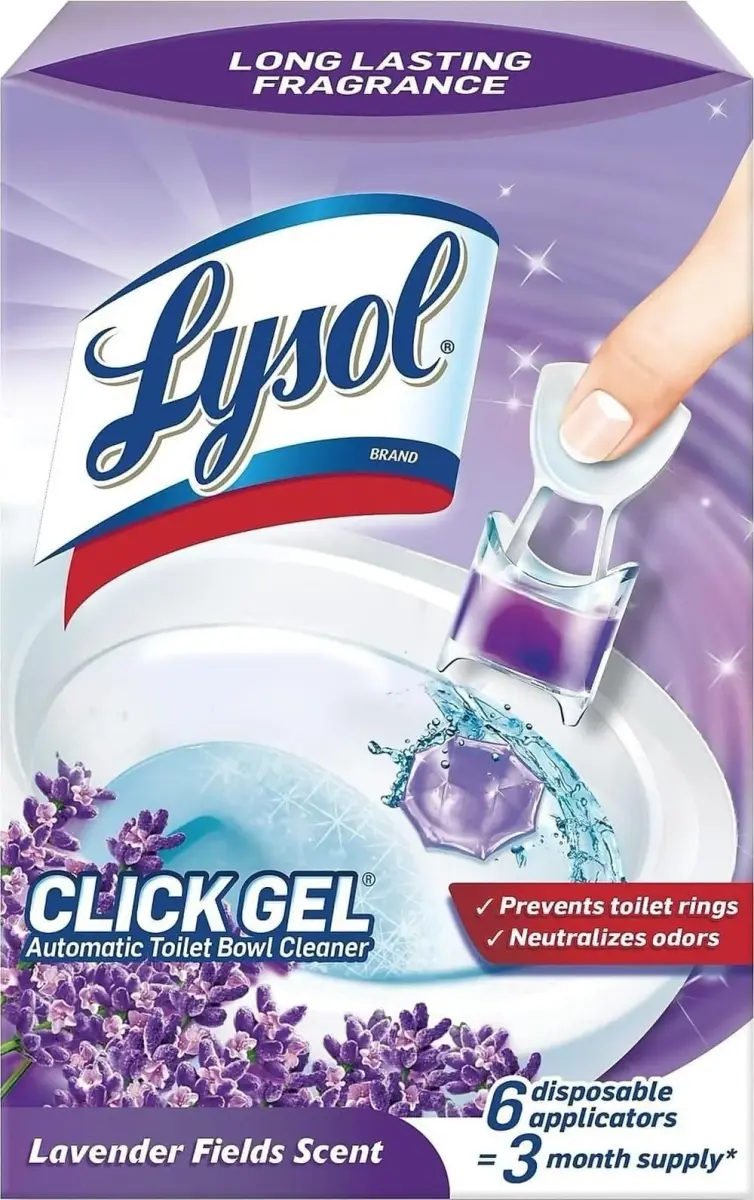 Lysol Automatic Toilet Bowl Cleaner Lavender 24 Count (Pack of 4) | Cleans & Freshens with Every Flush - main product image