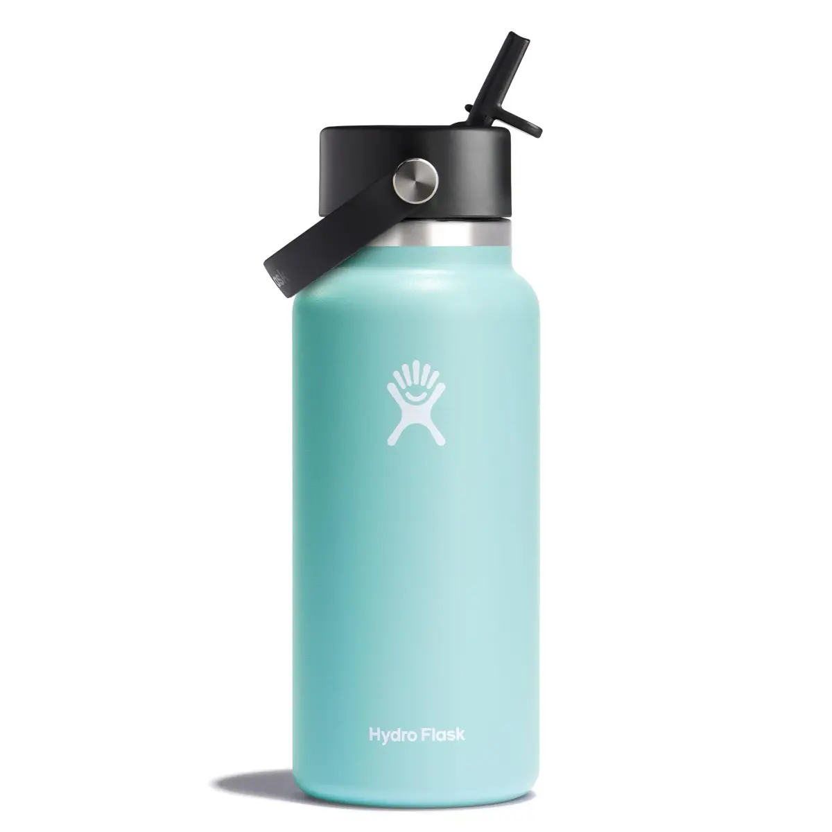 Hydro Flask Wide Mouth Water Bottle 32 Oz (946ml) with Flex Straw Lid | Insulated Stainless Steel for Cold Drinks - main product image