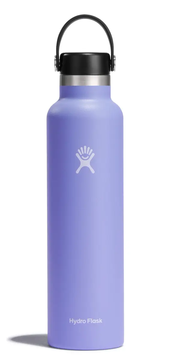 Hydro Flask Standard Mouth Water Bottle 710ml (24 Oz) | Insulated Stainless Steel, Leakproof, Purple - main product image