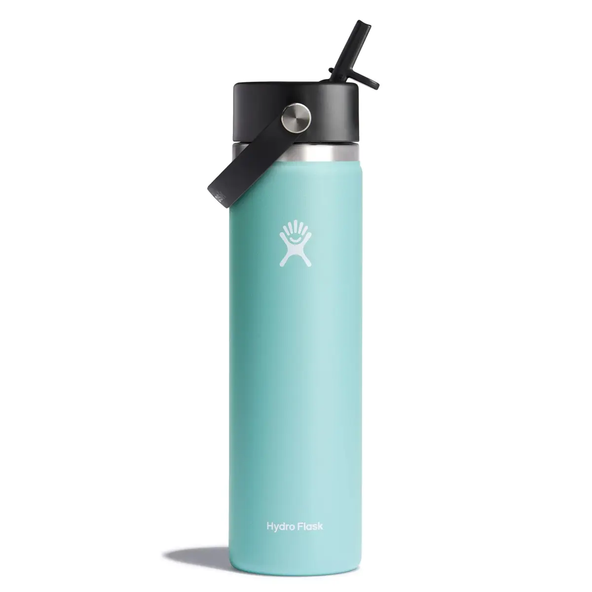 Hydro Flask Wide Mouth Water Bottle 24 Oz (710ml) with Flex Straw Lid | Keeps Drinks Cold for 24 Hours - main product image