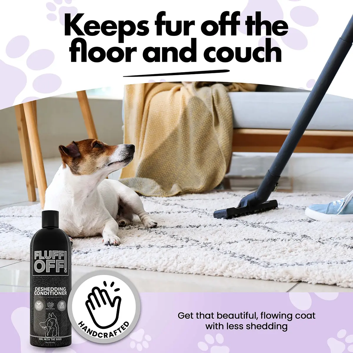 Girl With The Dogs Fluff Off! Deshedding Conditioner 16oz | Reduces Shedding & Deeply Conditions - view 4