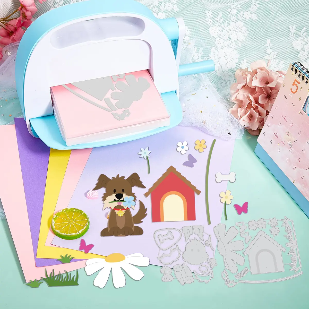 INFUNLY Animal Dog Cutting Dies Metal DIY Dog & House Die Cuts 4.02in x 5.12in | Embossing Stencil for Crafts - view 8