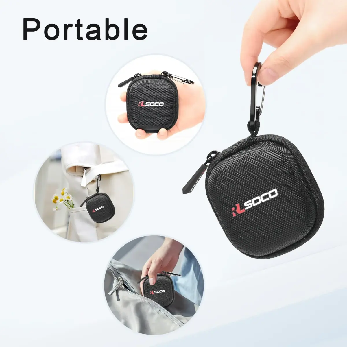 RLSOCO Black Carrying Case for Bose QuietComfort Ultra Earbuds II | Compact & Protective - view 6