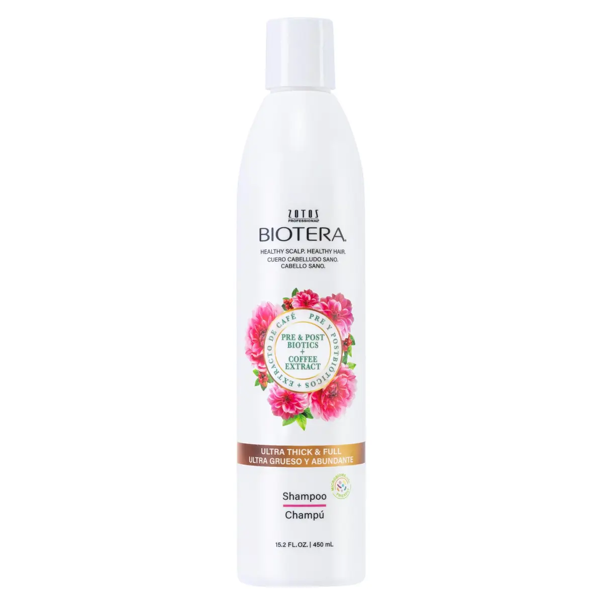 Biotera Ultra Thick & Full Volumizing Shampoo for Fine, Limp Hair – Adds Volume & Fullness, Vegan, Sulfate-Free, Color-Safe, 15.2 Fl Oz - main product image