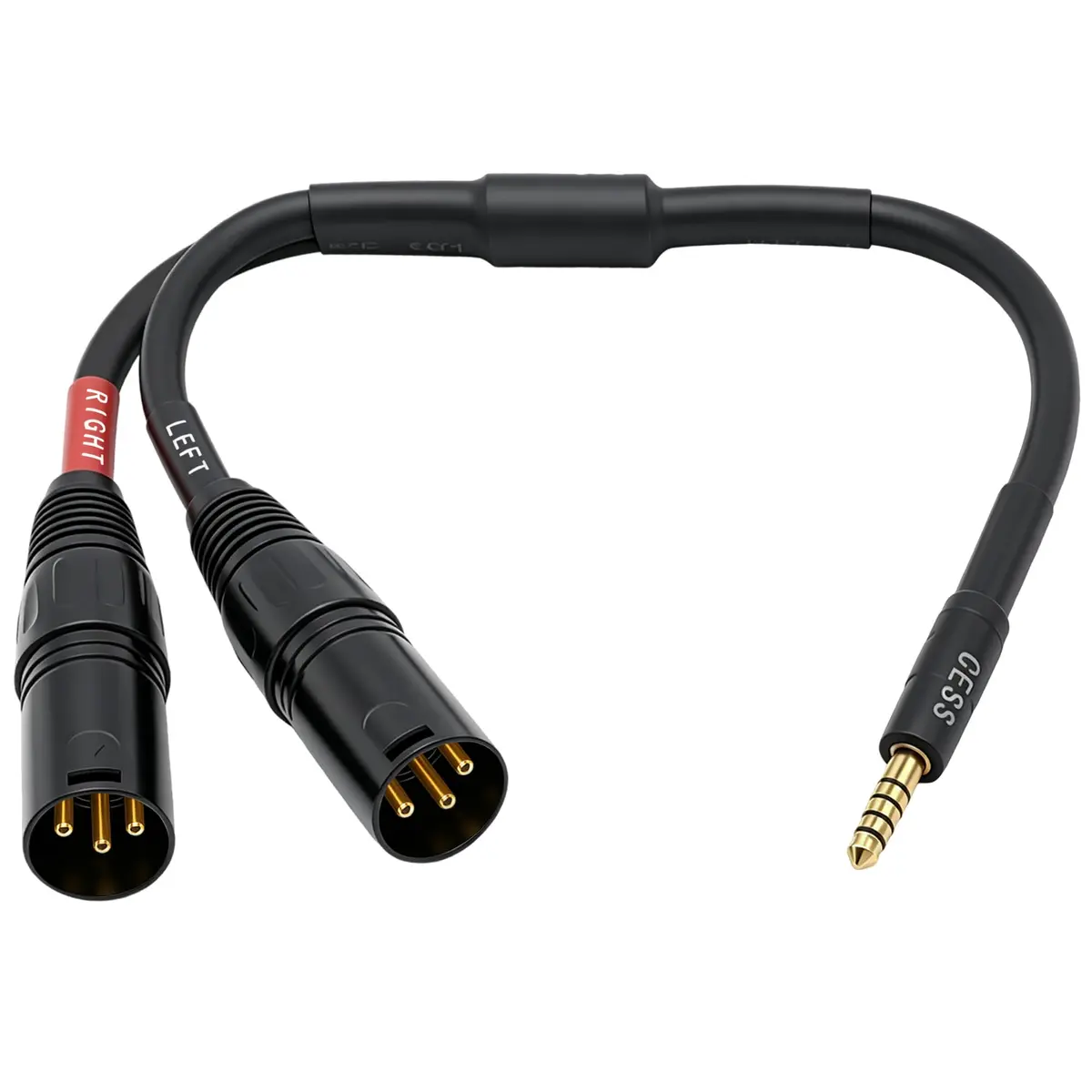 CNCESS 4.4mm Balanced Male to Dual 3-Pin XLR Plug Headphone Adapter Cable | Noise-Reducing Shielded Short Cable - view 4