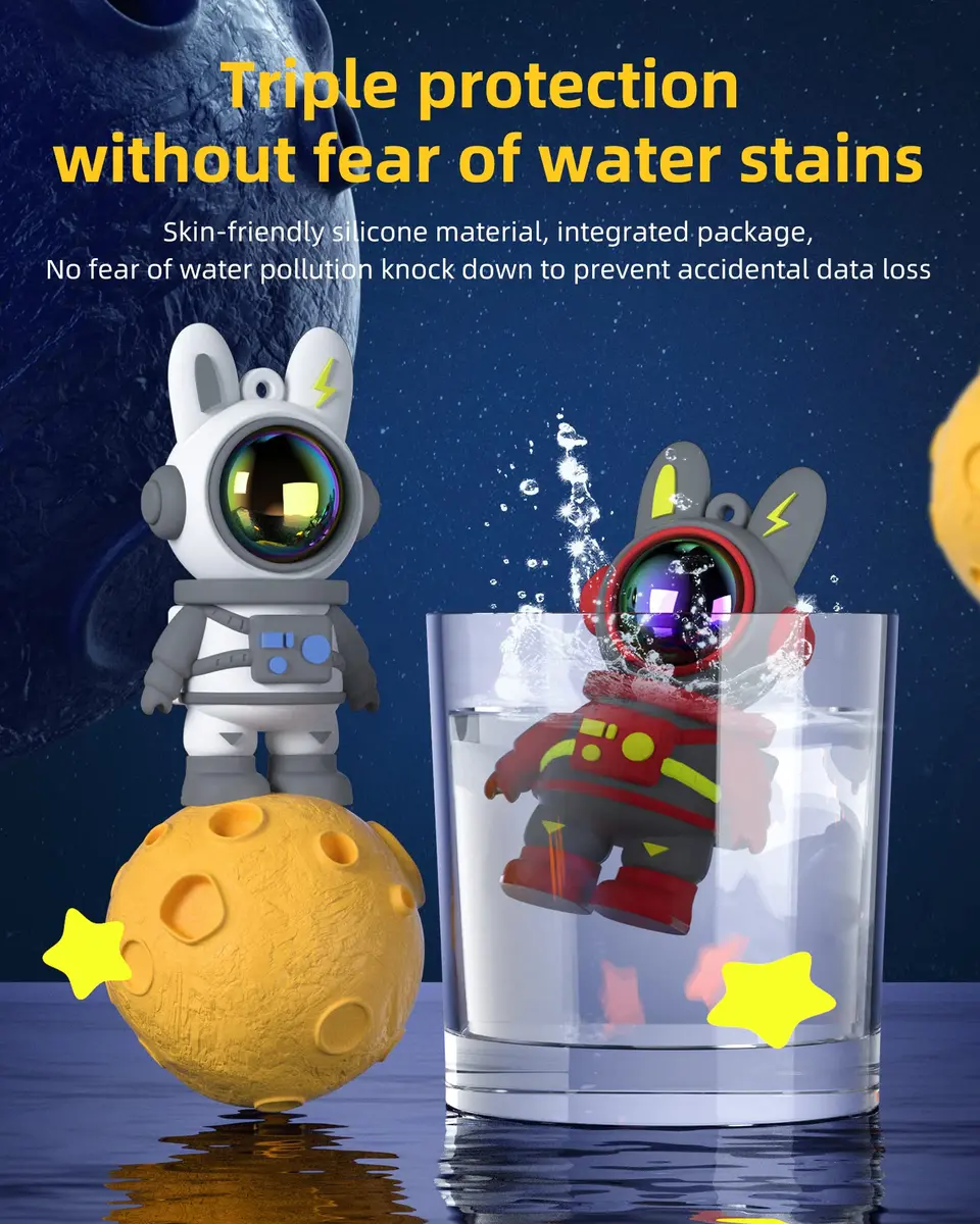Bilious Cute Space Rabbit USB Flash Drive 128G Waterproof USB 2.0 | Small Size, Colorful & Durable (70-120 chars) - view 7